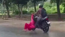 man-drags-girlfriend-on-bike-after-she-forces-him-to-marry-in-bihar