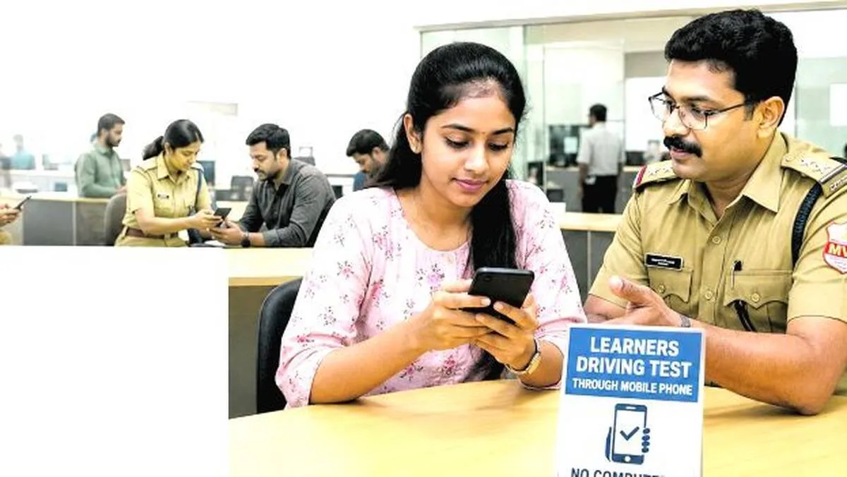 സ്മാർട്ട് ഫോണിലും ലേണേഴ്സ് ടെസ്റ്റ്,​  തീരുമാനം  കമ്പ്യൂട്ടർക്ഷാമത്തെ തുടർന്ന്
