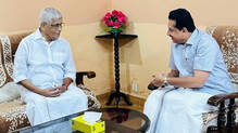 general-education-minister-n-shamsudheen-visits-nss-general-secretary-g-sukumaran-nair